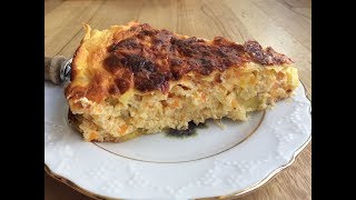 SAVORY CHEESECAKE WITH LEEKS AND CARROT [upl. by Oiligriv]