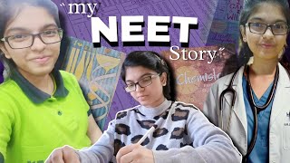 My Neet score and Complete neet journey 📚🩺  neet neetaspirant blissfulstudy [upl. by Eittah]