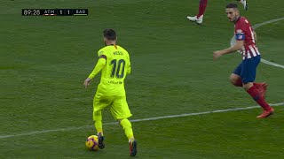 Lionel Messi vs Atletico Madrid  201819 Away 4K UHD English Commentary [upl. by Ykcub]