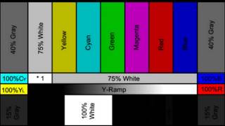 SMPTE RP 2192002 Color Bars Test [upl. by Ilera]