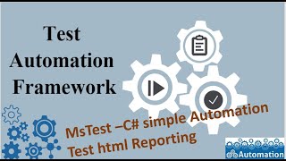 MsTest  How to Set up a Simple html report for Automation [upl. by Illyes6]