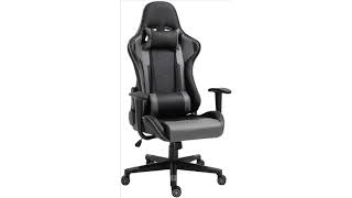 🍀 Vinsetto Ergonomischer Bürostuhl Gaming Stuhl Drehstuhl Kunstleder 🍀 [upl. by Elpmid]