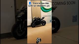 Eskimiş senelere yan Yamaha R6 kawasaki keşfet yamaha motor yamahar1 [upl. by Ydeh49]