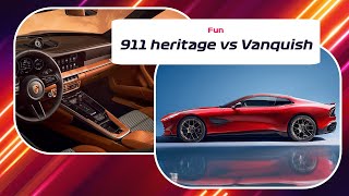 Fun automobile  On fait le devis pour une Aston Martin Vanquish et une Porsche 911 Heritage [upl. by Domeniga]