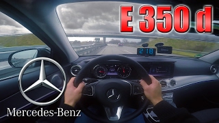 2017 Mercedes Benz E350d W213 POV Cruising on German Autobahn ✔ [upl. by Emile243]