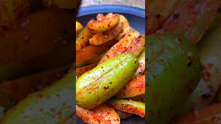 Bilimbi  tasty bilimbi pickle 🤤 irumpanpulli 😋 fruit salad bilimbi pickle [upl. by Gnok]