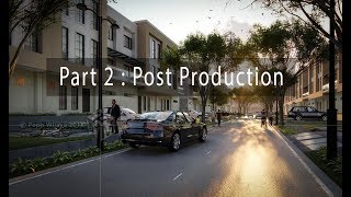 TUTORIAL LUMION 8  RENDER TOWN HOUSE PART 2  POST PRODUCTION [upl. by Derron857]