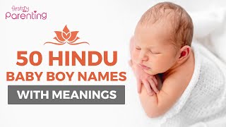 50 Hindu Baby Boy Names With Meanings From A to Z  Hindu Boy Names  Baby Boy Names [upl. by Ahsieym]