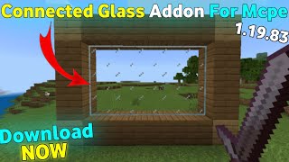 Connected Glass Addon For Mcpe 119  connected glass texture pack mcpe 11983 [upl. by Henni]