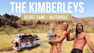 THE KIMBERLEYS  SECRET CAMP  WATERHOLE  soft sand and unexpected break downs [upl. by Dowd633]