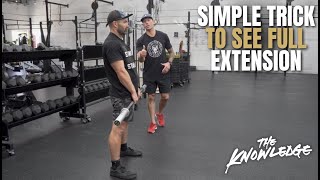 Simple Trick for CrossFit Coaches to See Full Extension [upl. by Akiehsal]