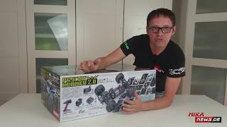 Kyosho Psycho Kruiser 20  Unboxing  Monster Truck im Maßstab 18 [upl. by Jarad310]