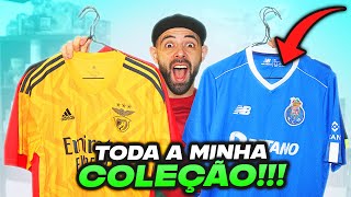 MINHA COLEÇÃO DE CAMISOLAS DE FUTEBOL [upl. by Ocirderf]