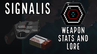 Signalis All Weapons Complete Stats and Lore [upl. by Mcgregor]