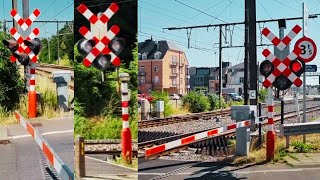 Wavre Railway Street Railway Crossing Walloon Brabant [upl. by Raynard]