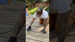 Is it worth refinishing or should the customer replace it deck makeover [upl. by Yenitsed]