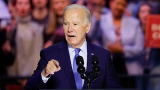 Joe Biden starts ‘making up words’ at Virginia rally [upl. by Baudoin]