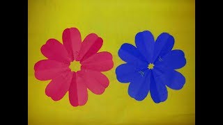 Simple Kirigami paper flower cutting  for kids  DIY Craft Ideas  Art Of Learning [upl. by Ardaed]