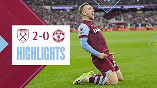 West Ham 20 Manchester United  Bowen amp Kudus Scorch The Red Devils  Premier League Highlights [upl. by Aimek]