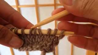 How To Decrease Knitting  Central Double Decrease DBL DEC [upl. by Zackariah]