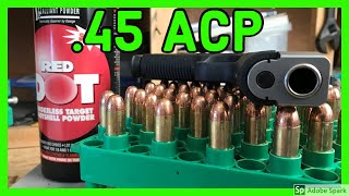 🔥 Reloading 45 ACP on a Single Stage Press  How to Reload [upl. by Abehshtab339]