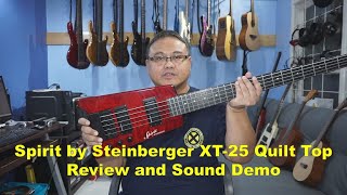 Spirit Steinberger XT25 Bass Review amp Sound Demo [upl. by Uni]