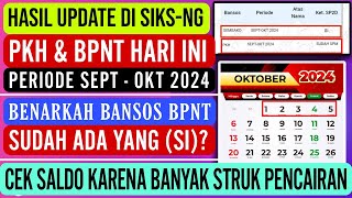 🔴🔴BANSOS MAKAN BERGIZI BAGI KPM PKH BPNT CAIR 2 X LIPAT PKH NOPDES hasil cek saldo kks pkh hari ini [upl. by Nesnar]