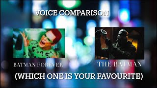 RiddlerJim Carrey Vs RiddlerPaul Dano Voice Comparison Use Headphones For Better Experience [upl. by Peppie]