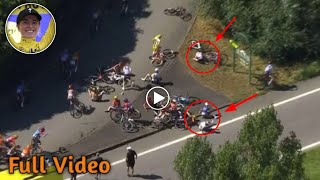 🚴‍♀️ Shocking Mass Crash Demi Vollering Loses Yellow Jersey in Tour de France Femmes Stage 5 👀 [upl. by Hidie]