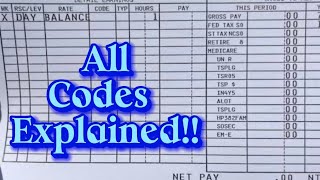 USPS How To Read Your Paycheck Paycodes etc [upl. by Gayner]