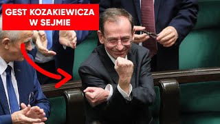 Gest Kozakiewicza w Sejmie Cierpliwość Hołowni wystawiona na próbę [upl. by Svoboda]