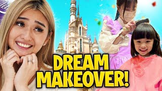 Our Daughter Gets her DREAM MAKEOVER at Disneyland [upl. by Dasi]