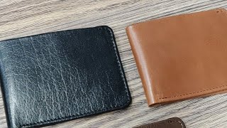 Best bifold Genuine Leather wallet 2024  mens slim fit minimalist leather wallet USA [upl. by Sneed]