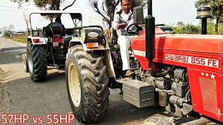 Eicher 557 vs swaraj 855 tractor tochan [upl. by Campman]