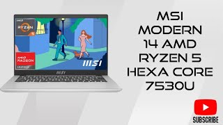 MSI Modern 14 AMD Ryzen5 hexa core msi flipkart msi laptop [upl. by Jasmine484]