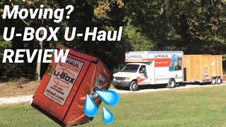 REVIEW for UBOX UHaul Boxes Pods Moving Long Distance Move  Moving Out of State [upl. by Ettelohcin]