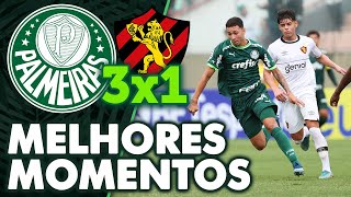 PALMEIRAS 3 X 1 SPORT  MELHORES MOMENTOS  SEGUNDA FASE  COPINHA 2024 [upl. by Vijar]