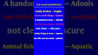 one word substitution  substitution  substitution in a simple way  yt shorts  viral shorts [upl. by Pfosi159]