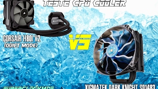 Corsair H80i v2Quiet mode vs Xingmatek DK2 [upl. by Goldshlag]