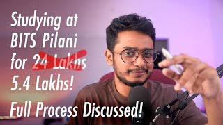 How I am studying at BITS Pilani for less than 6 Lakhs Total A Guide for new BITSians [upl. by Goar]