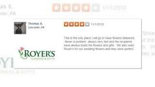 Royers Flowers  REVIEWS  Lebanon PA Florist Reviews [upl. by Stier351]