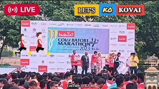 🔴 Live Coimbatore Marathon 2023 [upl. by Eitisahc]