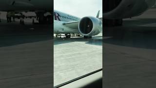 Qatar airways Boeing787 Landing Gear Stuck in Drainage at Doha Hammad Int Airport shorts youtube [upl. by Halilahk662]