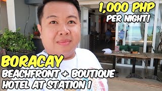 Boracay Beachfront Hotel for 1K per night  Jm Banquicio [upl. by Rebmeced]