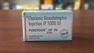 PUBERGENHP5000  Chrionic Gonadotropin Injection IP5000 IU  औरतो और पुरुषो के infertility की दवा [upl. by Etoile]