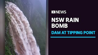 Sydneys Warragamba Dam could spill over as dangerous weather system ploughs south  ABC News [upl. by Ateval]