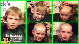 A Brave Boy Gets Headshave For Hair Donation [upl. by Nahguav346]