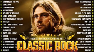 Best Classic Rock Songs Of All Time🔥Metallica ACDC Aerosmith Bon Jovi💥70s 80s 90s Classic Rock [upl. by Ahsiened]