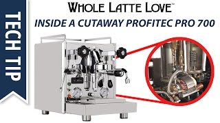 How it Works Deep Inside a Cutaway Profitec Pro 700 Espresso Machine [upl. by Yordan]