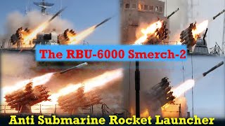 The RBU6000 Smerch2  РБУ6000 Смерч2 Anti Submarine Rocket Launcher  Reload And Firing [upl. by Araes]